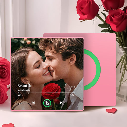 Custom Music Fridge Magnet New 4.0 Upgrade Colorful Frame Album Fridge Magnet Music Wall Photo Sticker Music Movement That Can Be Played Valentine's Day Gift