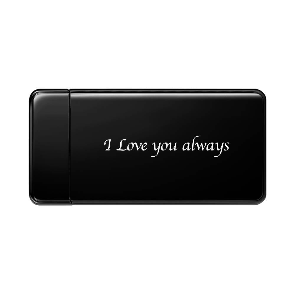 Photo Lighter Custom Photo Engraved Lighter Black Valentine's Gift