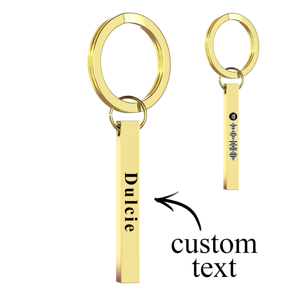 Customized Scannable Spotify Code Plaque Keychain Music and Photo, Song Keychain,Engraved Keychain Anniversary Gifts For Lovers