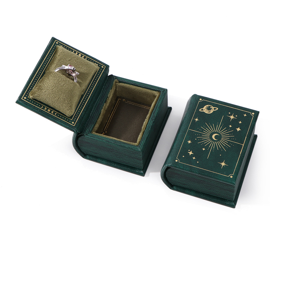 Book Shape Ring Box Multicolor Gift Box Gift For Lover For Her (Box Only No Jewelry Included)