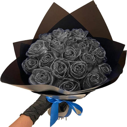 Glitter Rose Bouquet Best Valentine's Day Anniversary Gift for Her