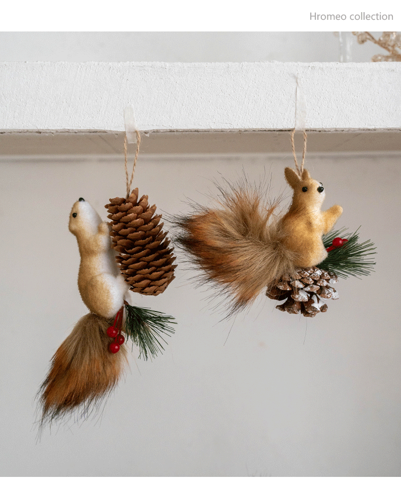 Christmas Squirrel Ornaments – Realistic Holiday Tree & Home Decor
