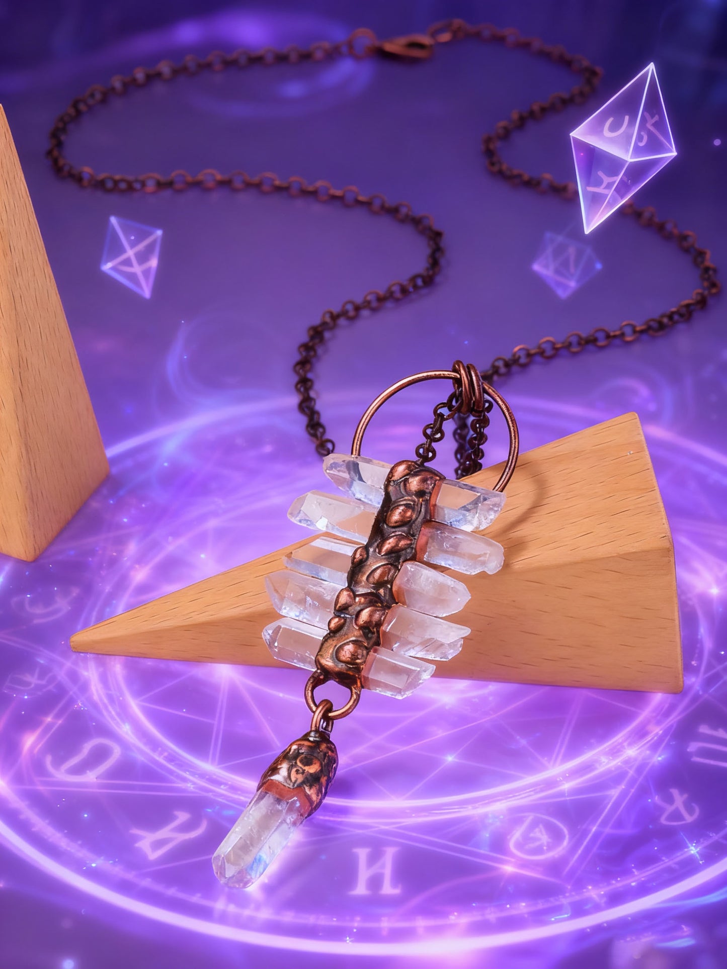 Guardian Spirit Raw Crystal Necklace – Ancient Symbol of Protection & Freedom