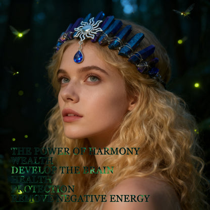 “Aurora Crystal Crown” – The Headpiece of Energy & Intention