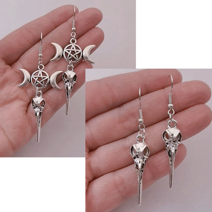 “Raven’s Guard” Protection Earrings – The Talisman of Shadow & Strength