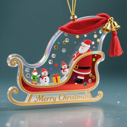 Christmas Tree Ornament with Your Own Photo – Personalized Holiday Gift & Home Décor