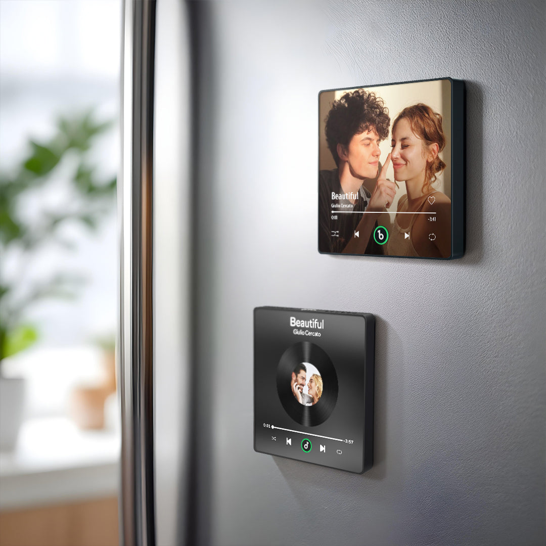 Custom Music Fridge Magnet New 4.0 Upgrade Colorful Frame Album Fridge Magnet Music Wall Photo Sticker Music Movement That Can Be Played Valentine's Day Gift