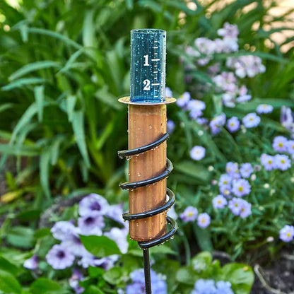 Copper Rain Gauge, Tabletop Copper Rain Gauge