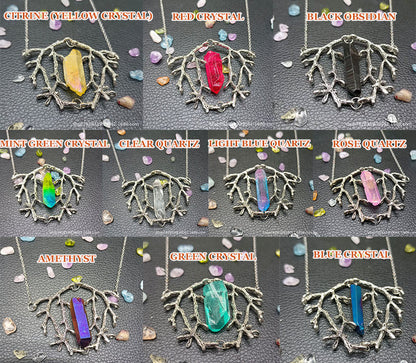 Mystic Tree of Life Crystal Necklace