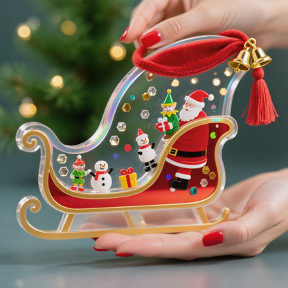 Christmas Tree Ornament with Your Own Photo – Personalized Holiday Gift & Home Décor