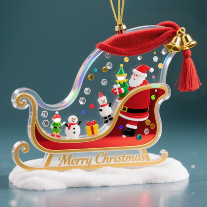 Christmas Tree Ornament with Your Own Photo – Personalized Holiday Gift & Home Décor