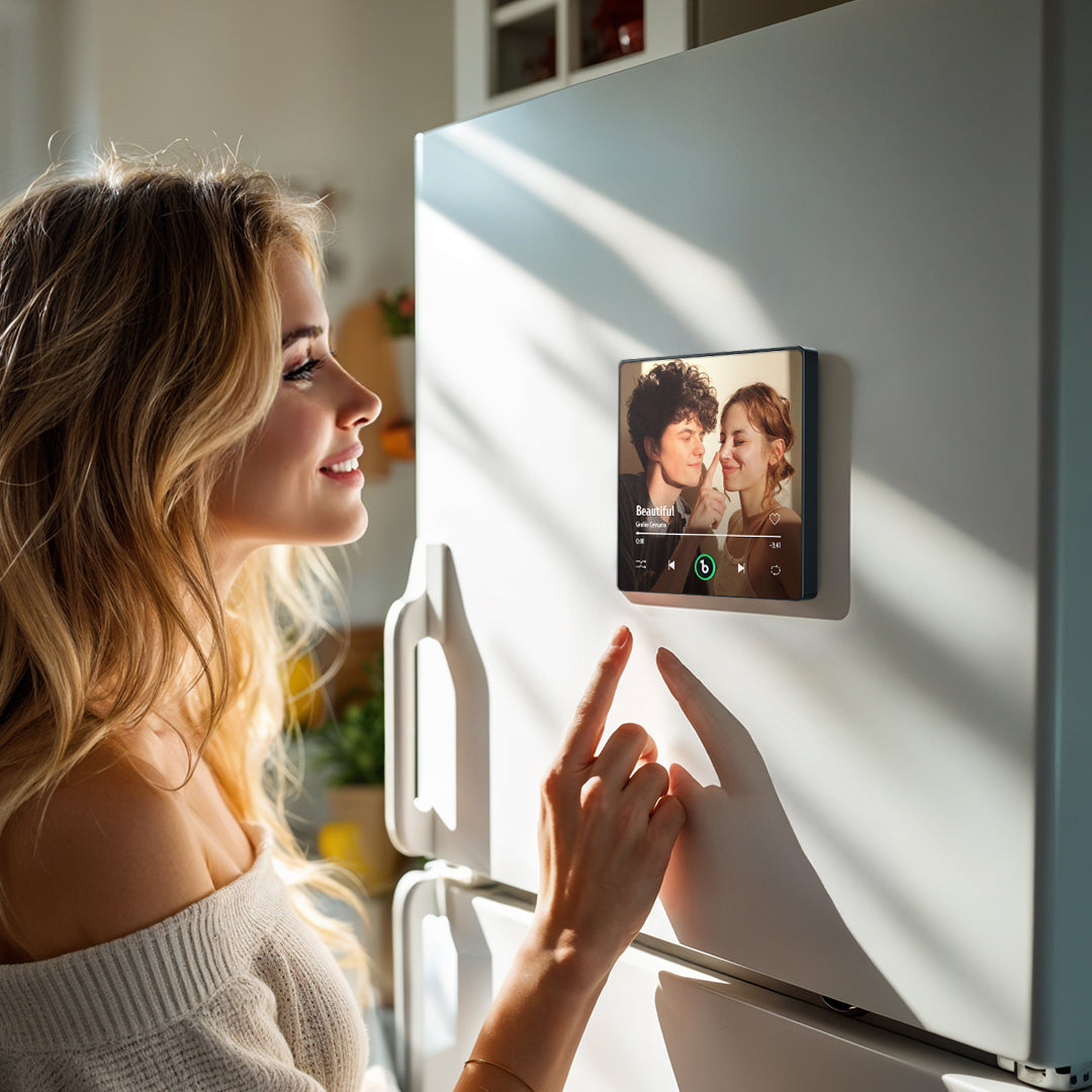 Custom Music Fridge Magnet New 4.0 Upgrade Colorful Frame Album Fridge Magnet Music Wall Photo Sticker Music Movement That Can Be Played Valentine's Day Gift