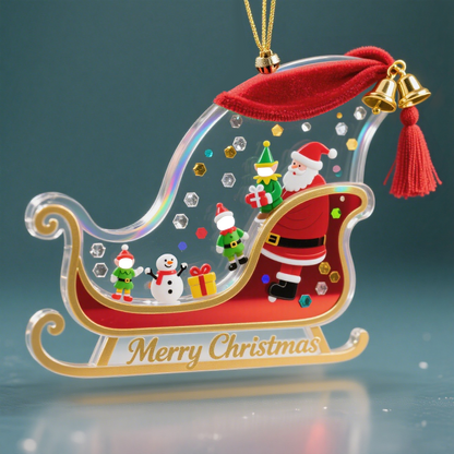 Christmas Tree Ornament with Your Own Photo – Personalized Holiday Gift & Home Décor