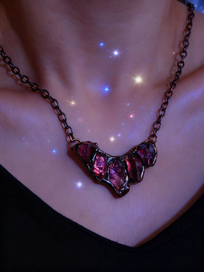 Soul Harmony Raw Crystal Necklace – Handcrafted Energy Pendant for Peace, Clarity & Prosperity