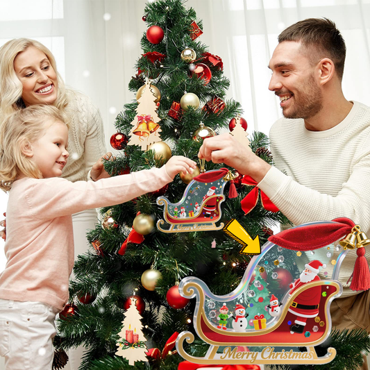Christmas Tree Ornament with Your Own Photo – Personalized Holiday Gift & Home Décor