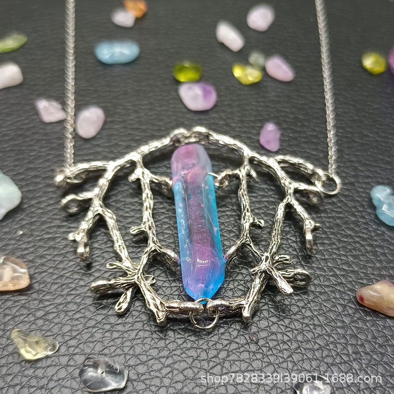 Mystic Tree of Life Crystal Necklace