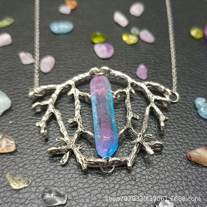 Mystic Tree of Life Crystal Necklace