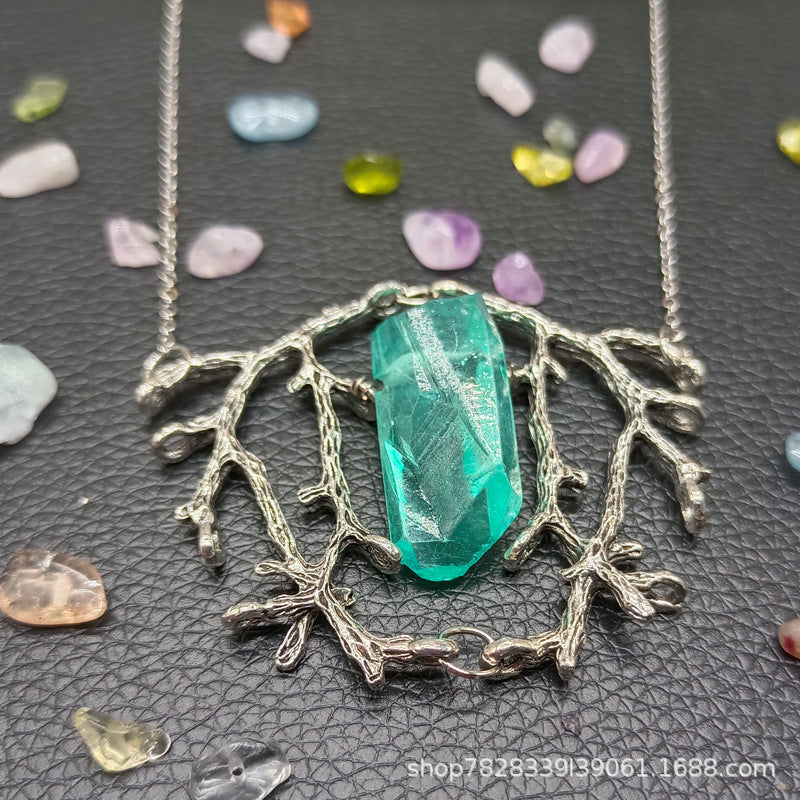Mystic Tree of Life Crystal Necklace