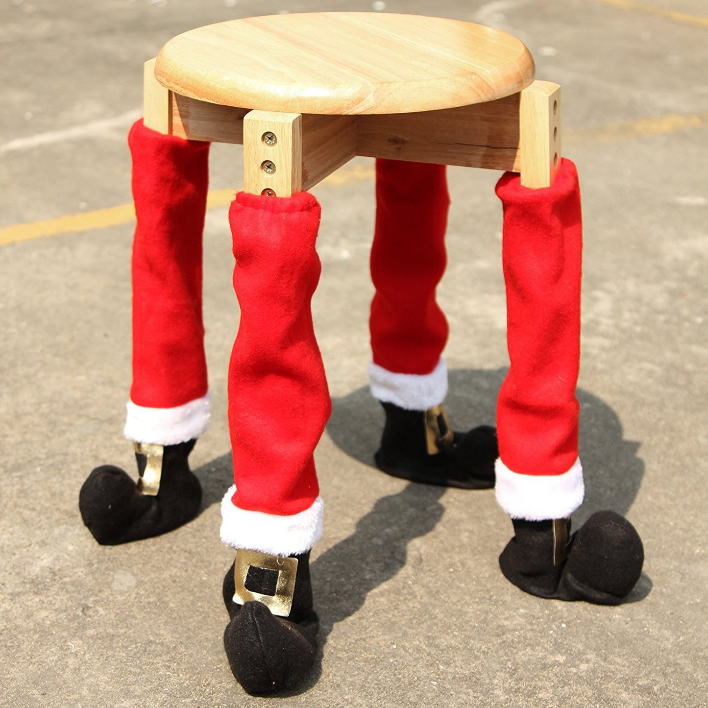 Christmas Santa Boot Chair Leg Covers – 4 Pack / 8 Pack / 12 Pack