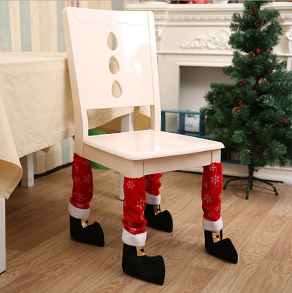 Christmas Santa Boot Chair Leg Covers – 4 Pack / 8 Pack / 12 Pack