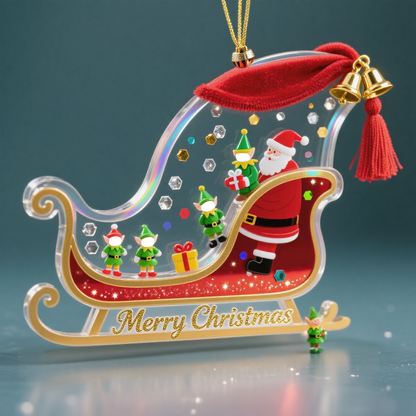 Christmas Tree Ornament with Your Own Photo – Personalized Holiday Gift & Home Décor
