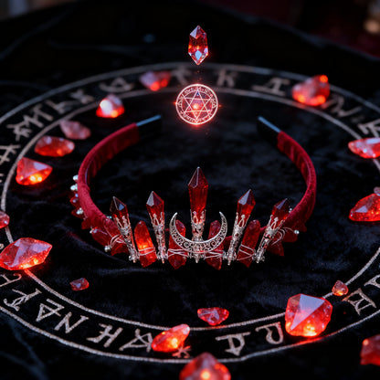 Celestial Crystal Crown — Handcrafted Energy Healing Headpiece