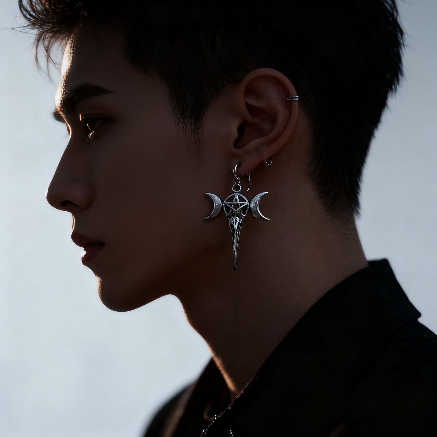 “Raven’s Guard” Protection Earrings – The Talisman of Shadow & Strength