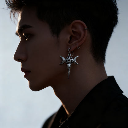 “Raven’s Guard” Protection Earrings – The Talisman of Shadow & Strength