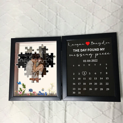 Custom Photo Frame The Day I Found My Missing Piece Puzzle Photo Frame Couple Gifts