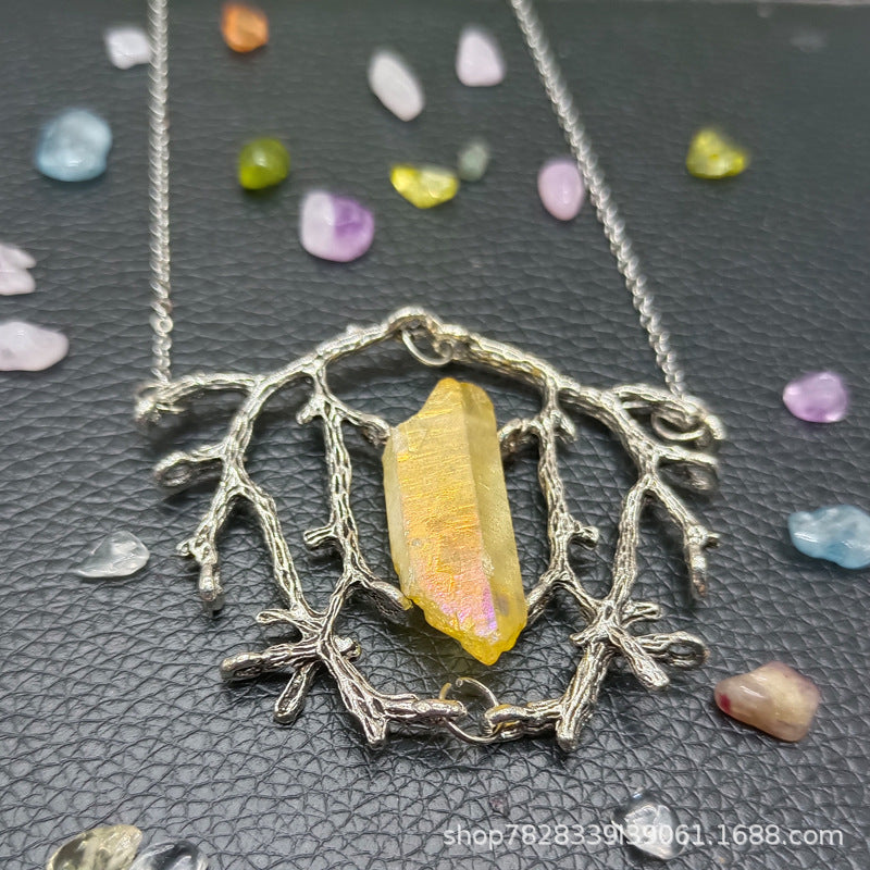 Mystic Tree of Life Crystal Necklace