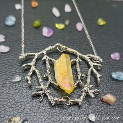 Mystic Tree of Life Crystal Necklace