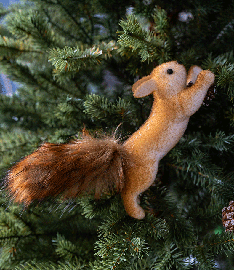 Christmas Squirrel Ornaments – Realistic Holiday Tree & Home Decor