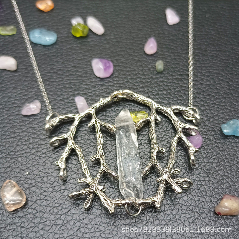 Mystic Tree of Life Crystal Necklace