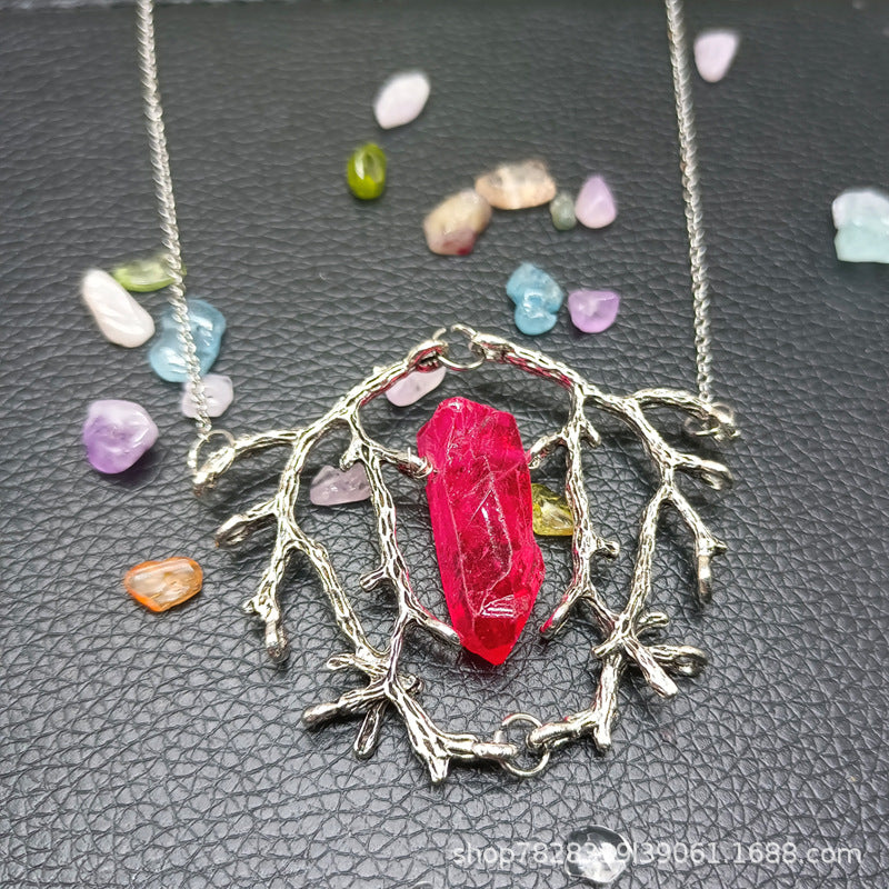 Mystic Tree of Life Crystal Necklace