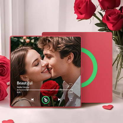 Custom Music Fridge Magnet New 4.0 Upgrade Colorful Frame Album Fridge Magnet Music Wall Photo Sticker Music Movement That Can Be Played Valentine's Day Gift