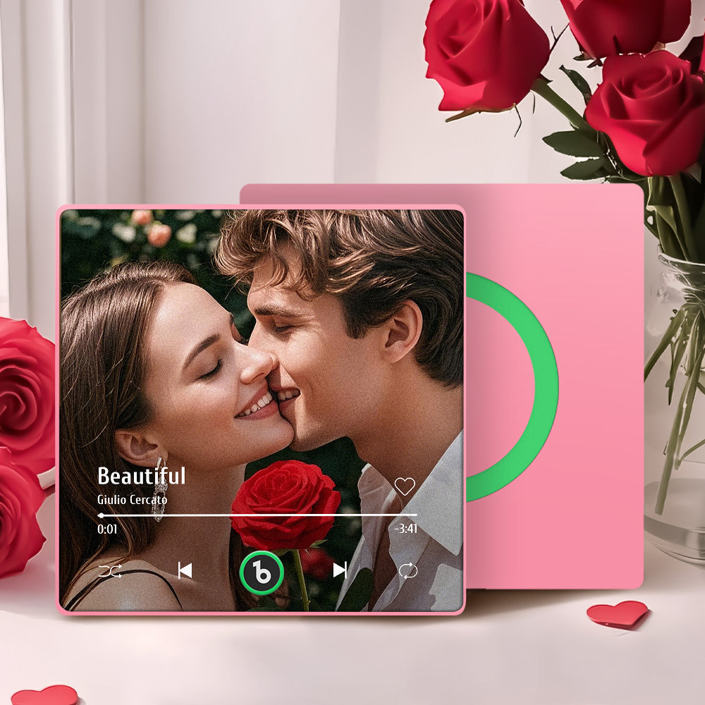 Custom Music Fridge Magnet New 4.0 Upgrade Colorful Frame Album Fridge Magnet Music Wall Photo Sticker Music Movement That Can Be Played Valentine's Day Gift
