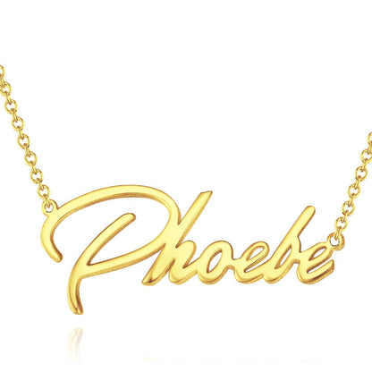 Soufeel Gold "Carrie" Style Name Necklace Gifts For Her