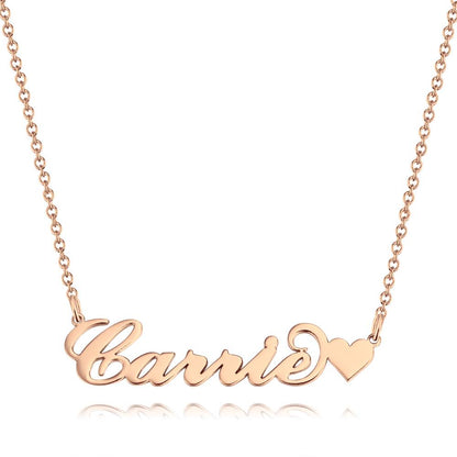 Soufeel Gold "Carrie" Style Name Necklace Gifts For Her
