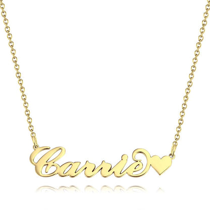 Soufeel Gold "Carrie" Style Name Necklace Gifts For Her