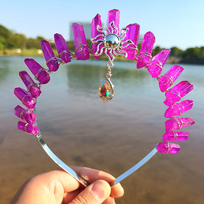 “Aurora Crystal Crown” – The Headpiece of Energy & Intention