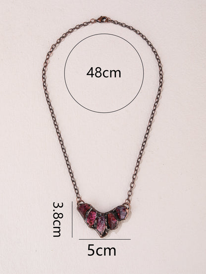 Soul Harmony Raw Crystal Necklace – Handcrafted Energy Pendant for Peace, Clarity & Prosperity