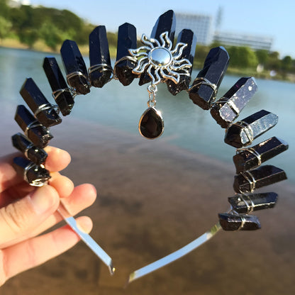 “Aurora Crystal Crown” – The Headpiece of Energy & Intention