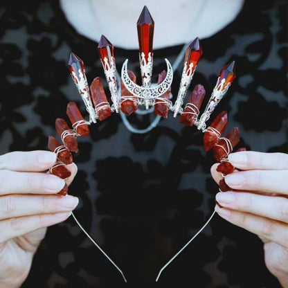 Celestial Crystal Crown — Handcrafted Energy Healing Headpiece