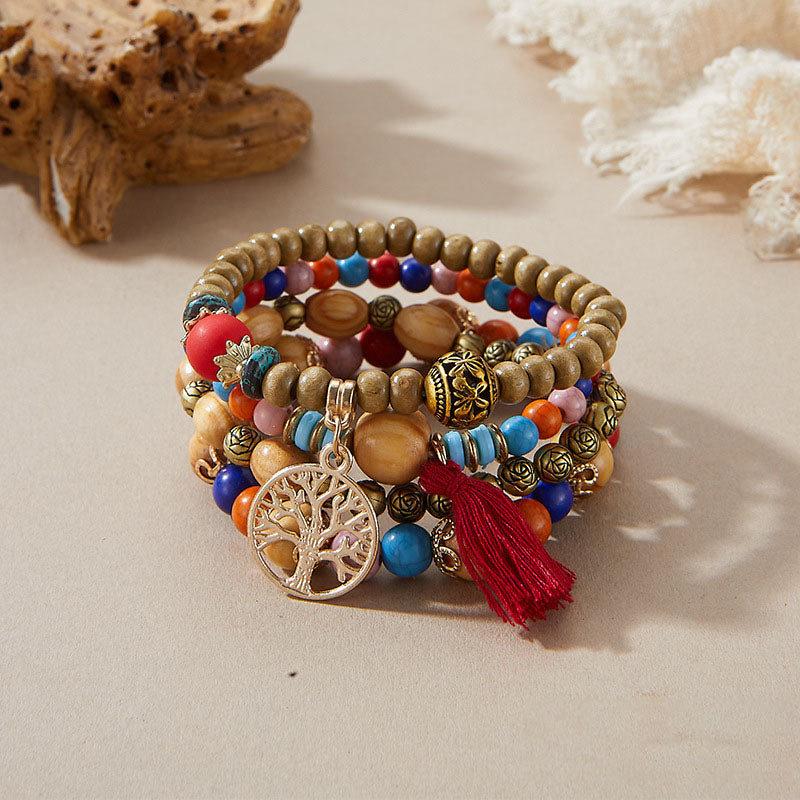Tree of Life Energy Beaded Bracelet Set