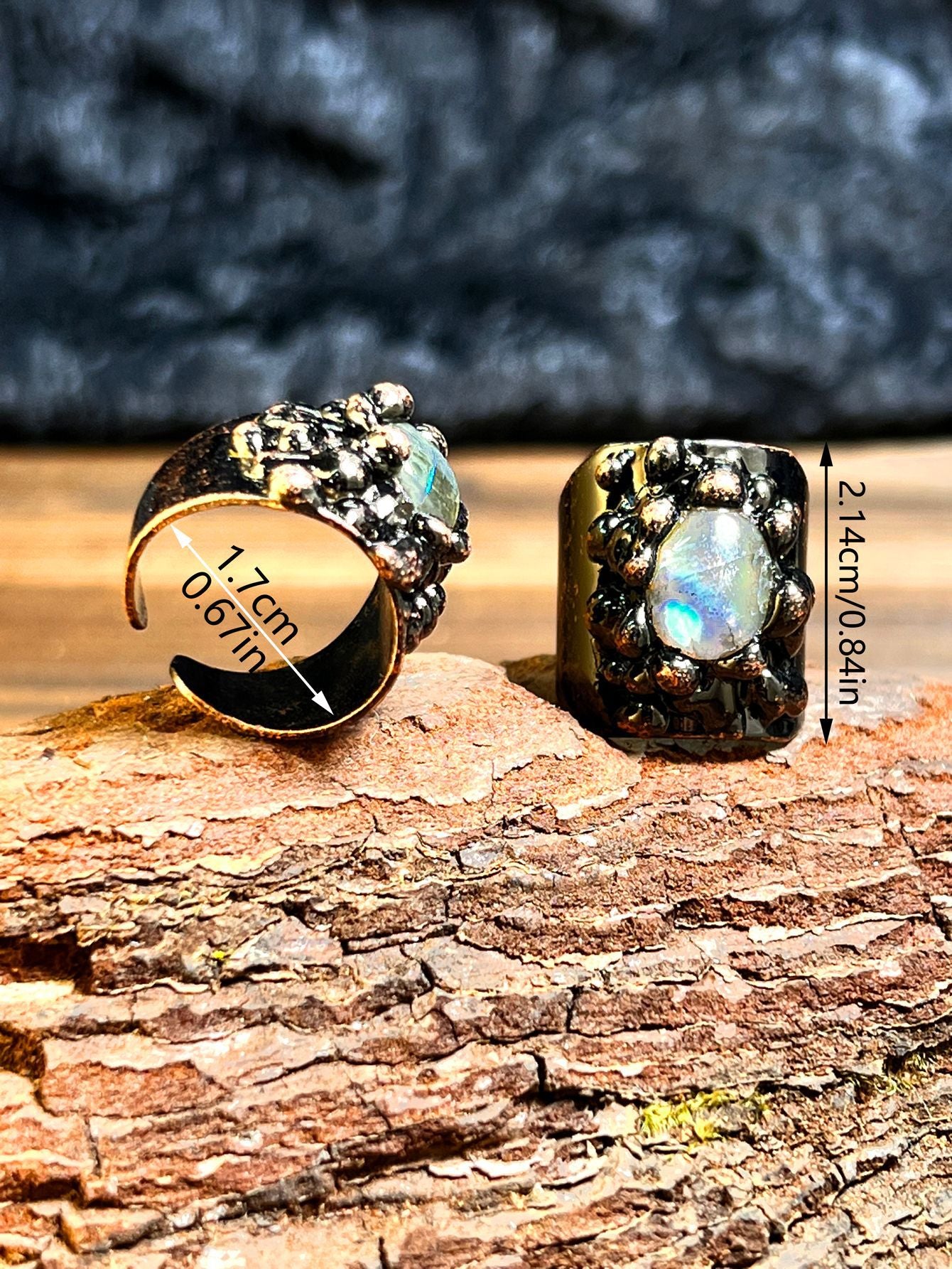 Guardian Light Crystal Ring – Handmade Labradorite Ring for Energy Balance & Protection