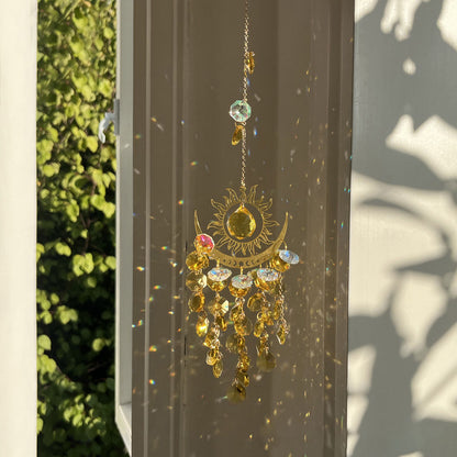 Celestial Glow Crystal Suncatcher