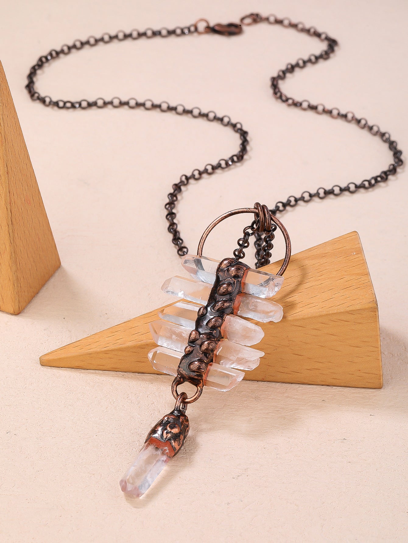 Guardian Spirit Raw Crystal Necklace – Ancient Symbol of Protection & Freedom