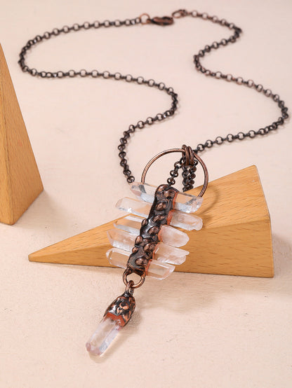 Guardian Spirit Raw Crystal Necklace – Ancient Symbol of Protection & Freedom