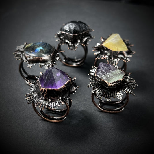 Celestial Energy Rings – The Five Stones of Fortune