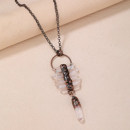 Guardian Spirit Raw Crystal Necklace – Ancient Symbol of Protection & Freedom
